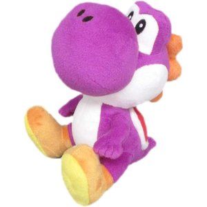 Little Buddy 1391 Super Mario All Star Collection Purple Yoshi Plush, 7"